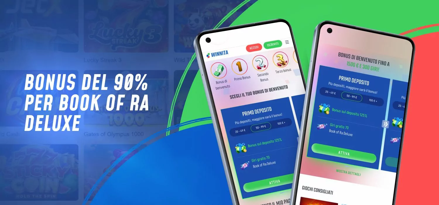 Bonus del 90% per Book of Ra Deluxe